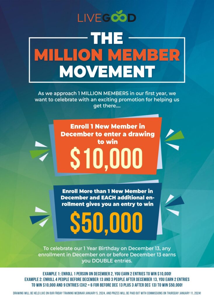 LiveGood's Million Member Movement